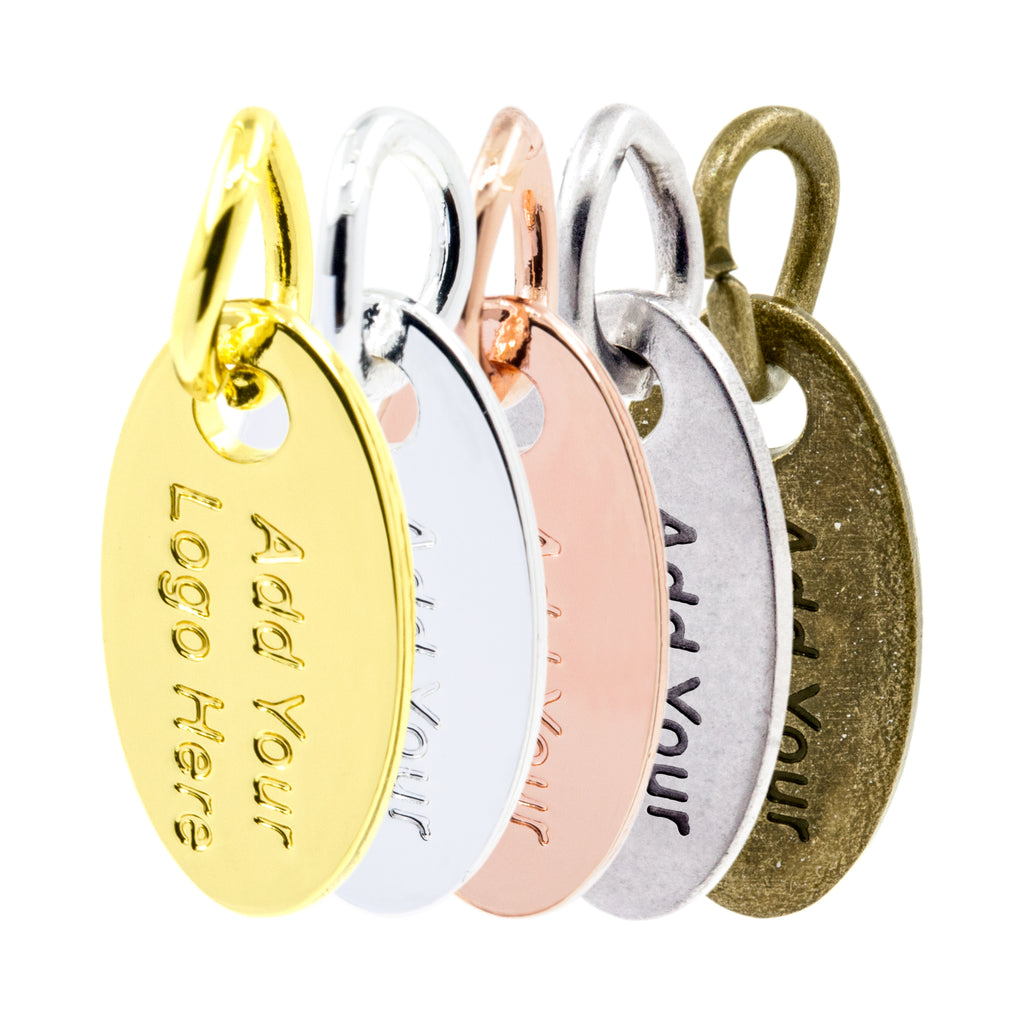 Custom Jewelry Tags Oval - Personalized Laser Engraved Logo Tags - Durable  Custom Metal Tags - Ideal for Branding - Premium Quality – FindingBox